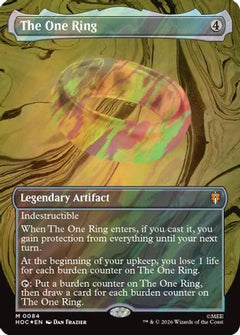 The One Ring (Borderless) (Surge Foil) (HOB-084) - The Hobbit Foil-1