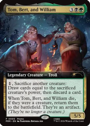 Tom, Bert, and William (Extended Art) (PRM-005) - Promo Pack: The Hobbit Foil-1
