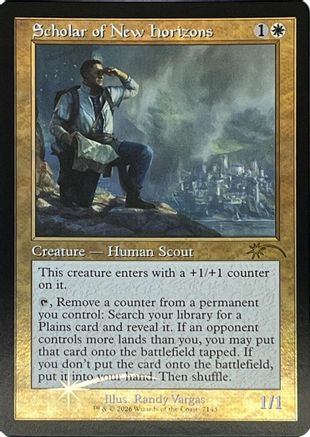 Scholar of New Horizons (Retro Frame) (SLD-7143) - Secret Lair Drop Series Foil-1