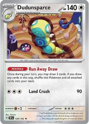 Dudunsparce 129/162  Deck Exclusives - Rare-1