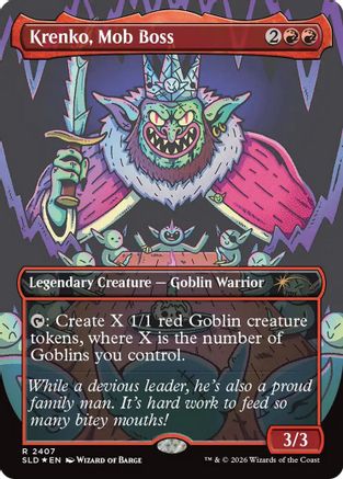 Krenko, Mob Boss (SLD-2407) - Secret Lair Drop Series Foil-1