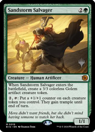 Sandstorm Salvager (PPSOS-019) - Promo Pack: Secrets of Strixhaven Foil-1
