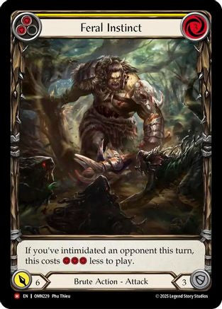 Feral Instinct (Extended Art) (OMN229) - Omens of the Third Age Cold Foil-1