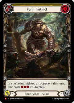 Feral Instinct (Extended Art) (OMN229) - Omens of the Third Age Cold Foil-1