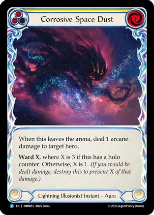Corrosive Space Dust (Yellow) (OMN013) - Omens of the Third Age Rainbow Foil-1