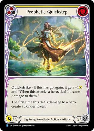 Prophetic Quickstep (OMN055) - Omens of the Third Age Rainbow Foil-1