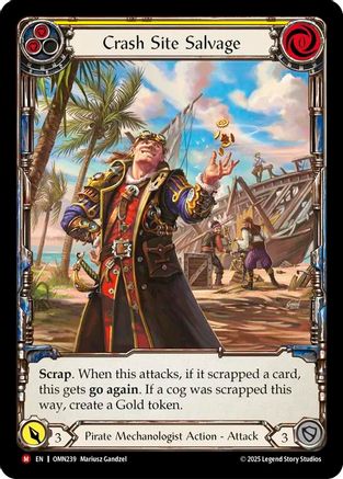 Crash Site Salvage (Extended Art) (OMN239) - Omens of the Third Age Cold Foil-1