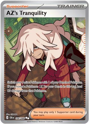 AZ's Tranquility 106/086  - Holofoil ME04 Chaos Rising - Ultra Rare-1
