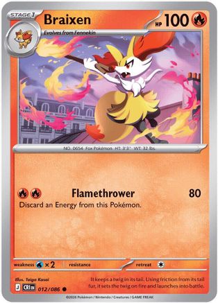Braixen 012  ME04 Chaos Rising - Common-1