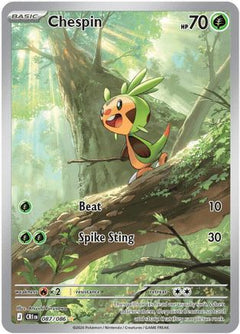 Chespin 087/086  - Holofoil ME04 Chaos Rising - Illustration Rare-1