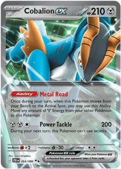 Cobalion ex 064/086  - Holofoil ME04 Chaos Rising - Double Rare-1