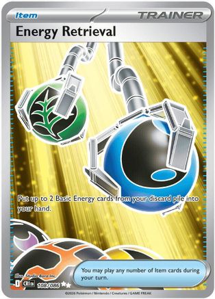 Energy Retrieval 108  - Holofoil ME04 Chaos Rising - Ultra Rare-1