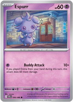 Espurr 036  - Reverse Holofoil ME04 Chaos Rising - Common-1