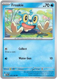 Froakie 020/086  - Reverse Holofoil ME04 Chaos Rising - Common-1
