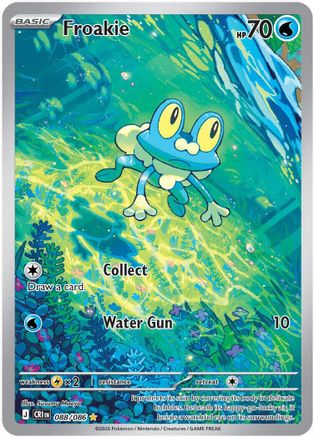 Froakie 088/086  - Holofoil ME04 Chaos Rising - Illustration Rare-1