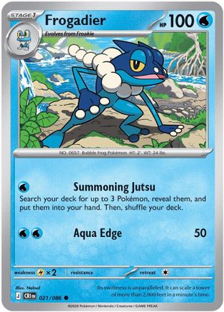 Frogadier 021/086  ME04 Chaos Rising - Common-1
