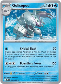 Golisopod 026  - Reverse Holofoil ME04 Chaos Rising - Uncommon-1