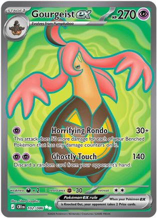 Gourgeist ex 102/086  - Holofoil ME04 Chaos Rising - Ultra Rare-1