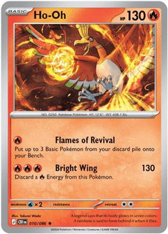 Ho-Oh 010  - Reverse Holofoil ME04 Chaos Rising - Rare-1