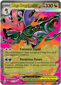 Mega Dragalge ex 065/086  - Holofoil ME04 Chaos Rising - Double Rare-1