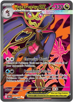 Mega Dragalge ex 104/086  - Holofoil ME04 Chaos Rising - Ultra Rare-1