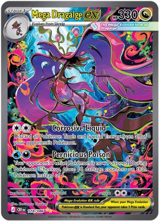 Mega Dragalge ex 118/086  - Holofoil ME04 Chaos Rising - Special Illustration Rare-1
