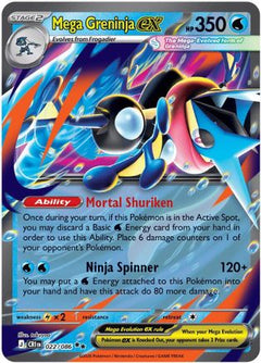 Mega Greninja ex 022/086  - Holofoil ME04 Chaos Rising - Double Rare-1