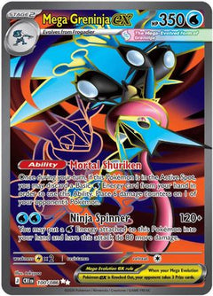 Mega Greninja ex 100/086  - Holofoil ME04 Chaos Rising - Ultra Rare-1