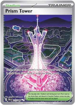 Prism Tower 111/086  - Holofoil ME04 Chaos Rising - Ultra Rare-1