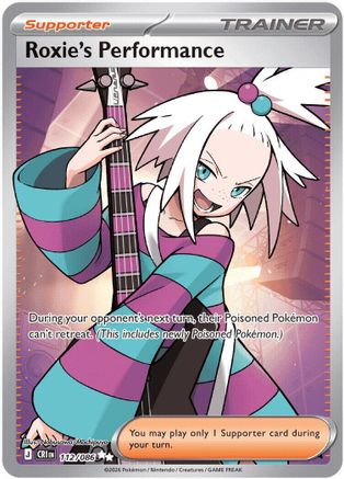Roxie's Performance 112/086  - Holofoil ME04 Chaos Rising - Ultra Rare-1