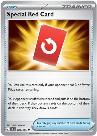 Special Red Card 082/086  - Reverse Holofoil ME04 Chaos Rising - Uncommon-1