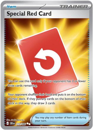 Special Red Card 113/086  - Holofoil ME04 Chaos Rising - Ultra Rare-1
