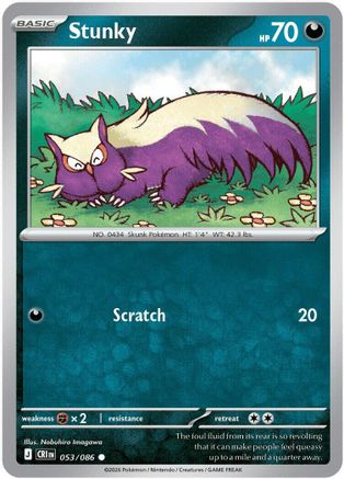 Stunky 053  - Reverse Holofoil ME04 Chaos Rising - Common-1