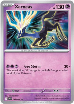 Xerneas 042/086  - Reverse Holofoil ME04 Chaos Rising - Rare-1