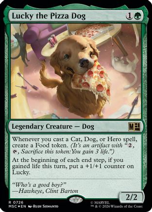 Lucky the Pizza Dog (MSC-726) - Commander: Marvel Super Heroes Foil-1