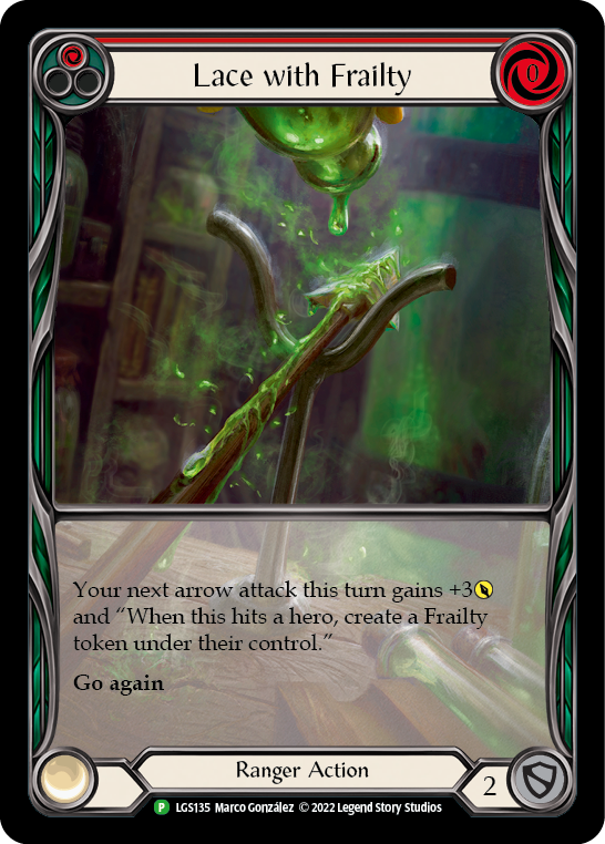 Lace with Frailty (Red) [LGS135] (Promo)  Rainbow Foil-1