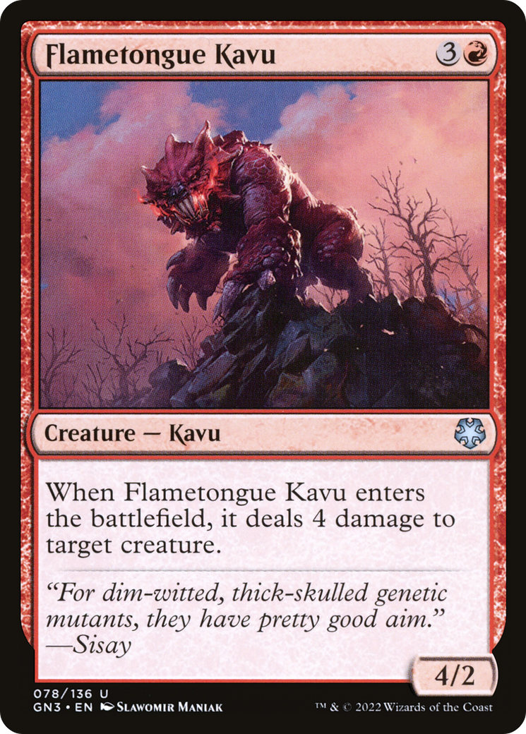 Flametongue Kavu [Game Night: Free-for-All]-1