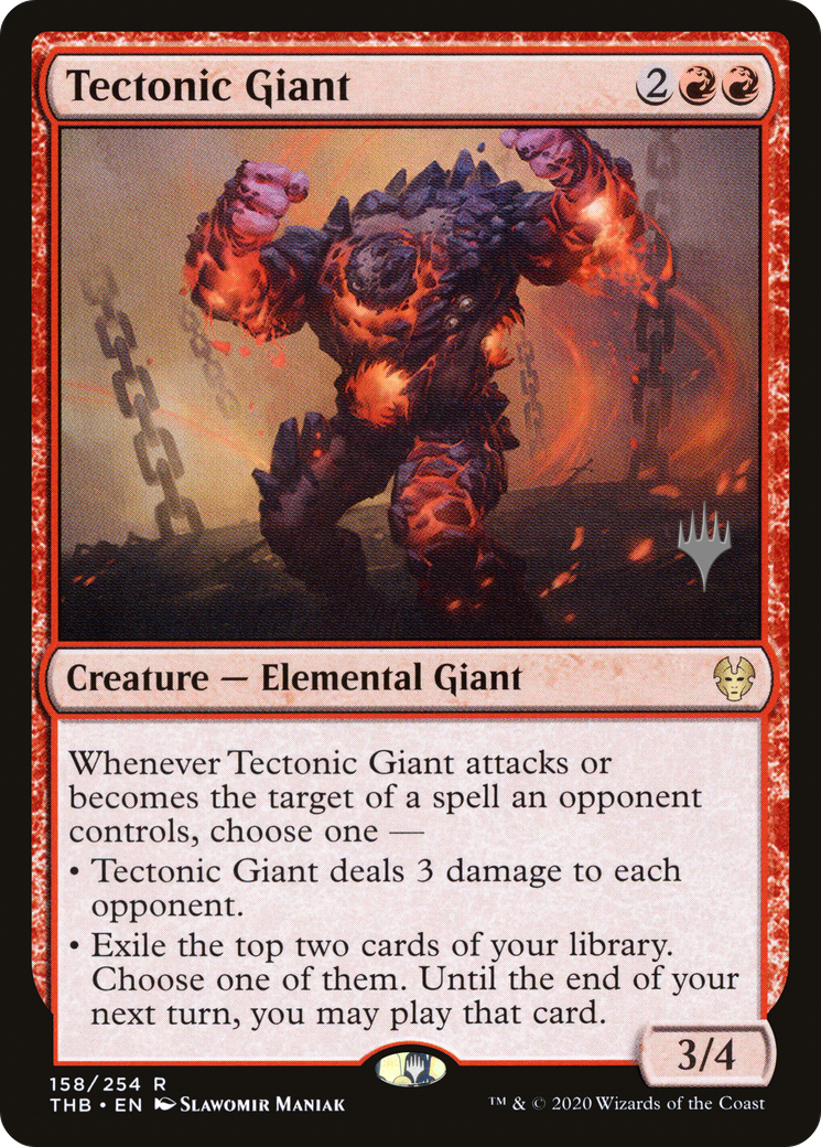 Tectonic Giant (Promo Pack) [Theros Beyond Death Promos]-1