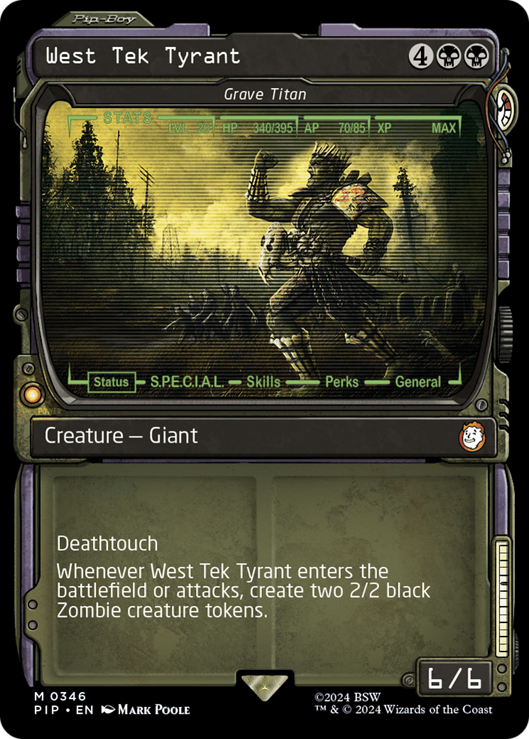 West Tek Tyrant - Grave Titan (Showcase) (PIP-346) - Fallout / West Tek Tyrant: (Showcase) Foil-1