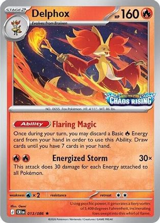 Delphox 013/086  - Holofoil Miscellaneous Cards & Products - Rare-1