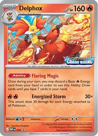 Delphox 074  - Holofoil ME Mega Evolution Promo - Promo-1