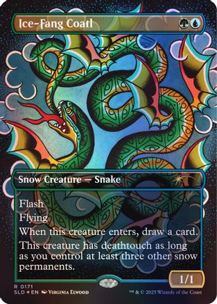 Ice-Fang Coatl (0171) (Rainbow Foil) (SLD-171) - Secret Lair Drop Series Foil-1