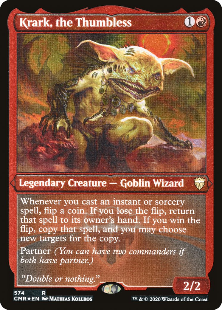 Krark, the Thumbless (Etched) [Commander Legends]-1