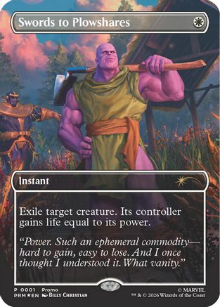 Swords to Plowshares (Borderless) (Magazine Insert) (MEDIA-001) - Media Promos Foil-1