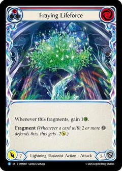 Fraying Lifeforce (OMN007) - Omens of the Third Age Rainbow Foil-1