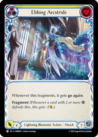 Ebbing Arcstride (Yellow) (OMN019) - Omens of the Third Age Rainbow Foil-1