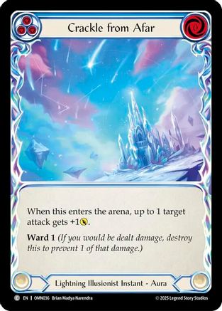 Crackle From Afar (OMN036) - Omens of the Third Age Cold Foil-1