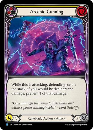 Arcanic Cunning (Yellow) (OMN089) - Omens of the Third Age-1