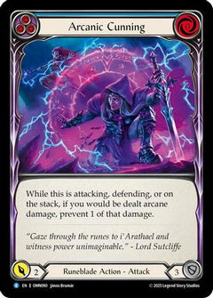 Arcanic Cunning (Blue) (OMN090) - Omens of the Third Age Rainbow Foil-1