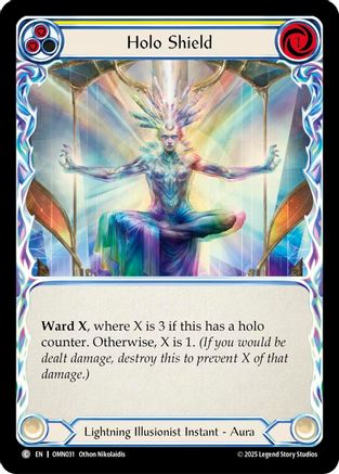 Holo Shield (Yellow) (OMN031) - Omens of the Third Age Rainbow Foil-1